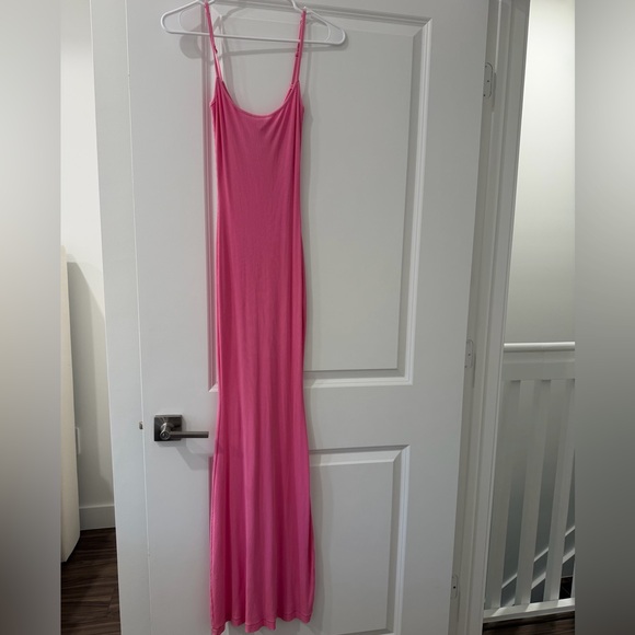 SKIMS Pink Slim Strappy Maxi Dress - Picture 3 of 4
